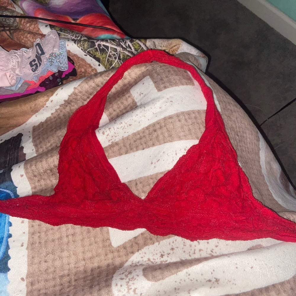 Red bralette